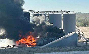 Fire detected by iWell Remote Camera